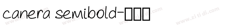 canera semibold字体转换